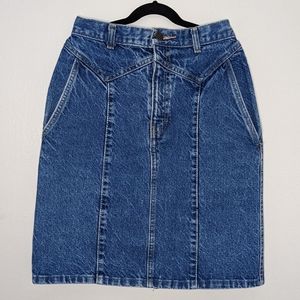 Vintage Middy British Raj Denim Skirt